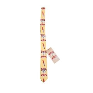 Tapatio Salsa Picante Hot Sauce Yellow Designer Tie Food & Drink Pattern